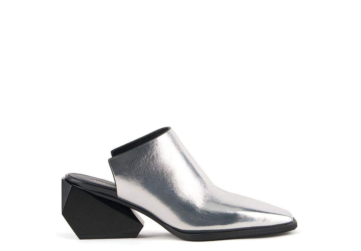 Женские сабо United Nude Ricky Mule Mid, цвет: Серебряный — фото 1