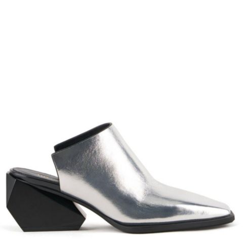 Женские сабо United Nude Ricky Mule Mid, цвет: Серебряный
