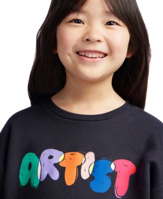 Color Lab Girls' 2-10 Crewneck Long-Sleeve Sweatshirt