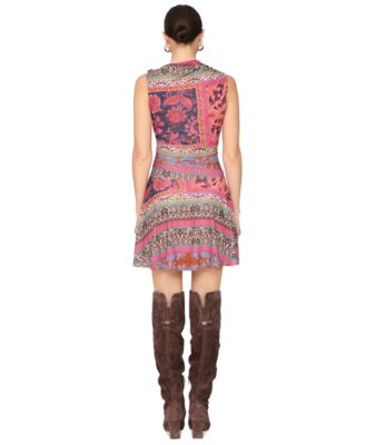 Women's Sleeveless Asymmetrical Mini Dress