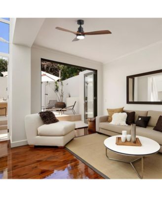 52-inch Modern 3 Blades 3 color Dimmable and Memory Function Light and Remote control Ceiling Fan