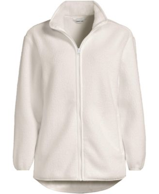 Plus Size Cozy High Pile Full Zip Fleece Jacket