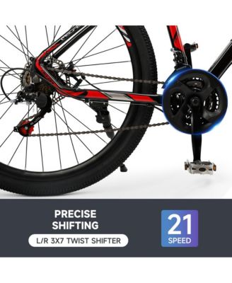 27.5-Inch 21-Speed Mountain Bike with Lightweight Magnesium Alloy Wheels & Dual Disc Brakes for Agile Riding