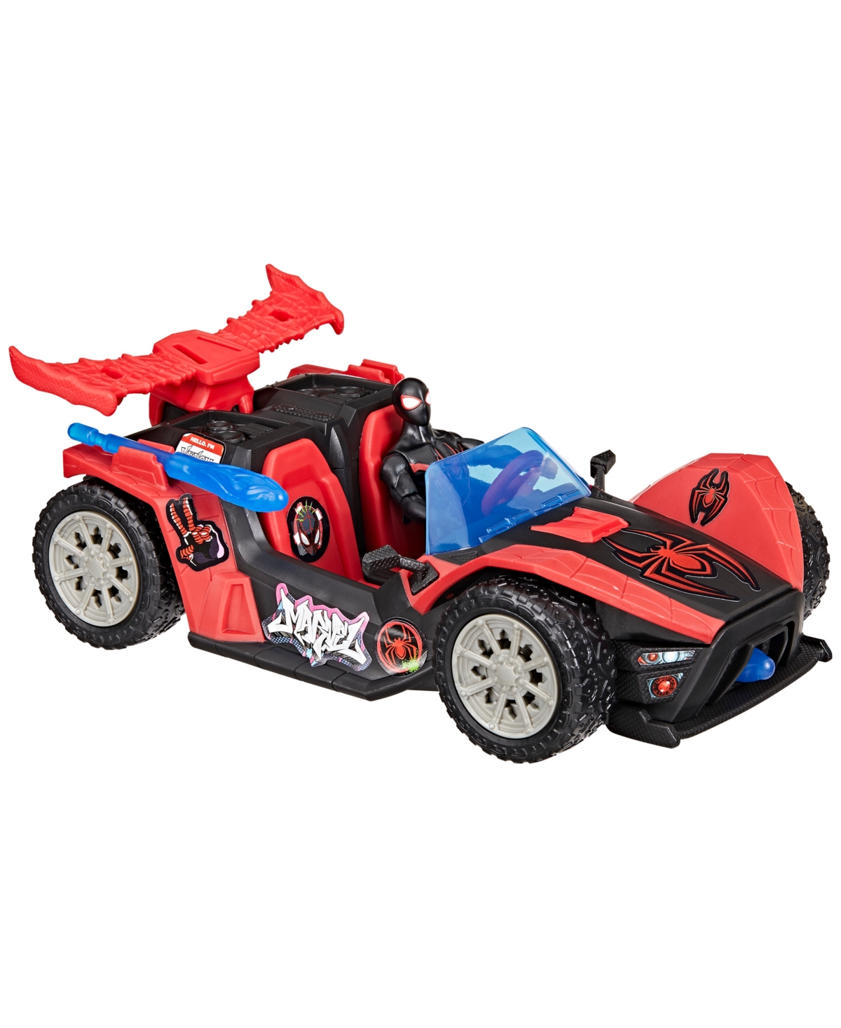 Spider-man Marvel Venomversus Epic World Of Action Miles Morales Remix Blast Racer Action Figure Set In Multi
