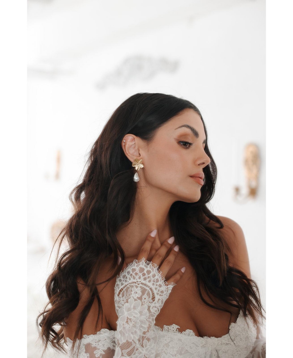 Untamed Petals Elise Baroque Drop Earrings