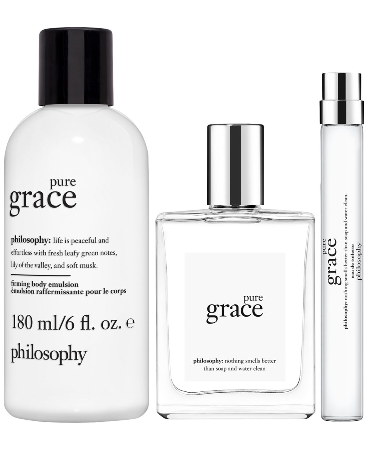 Philosophy Di Lorenzo Serafini 3-pc. Pure Grace Eau De Toilette Fragrance Gift Set In Transparent