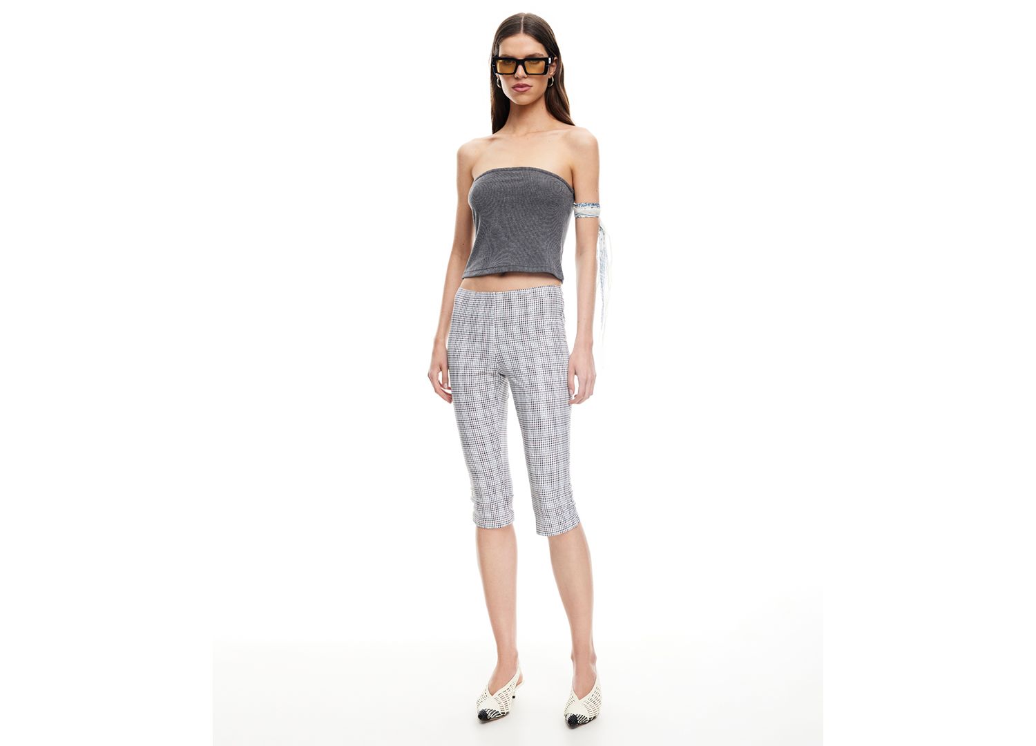 Women's Checked Starlet Capri Pants