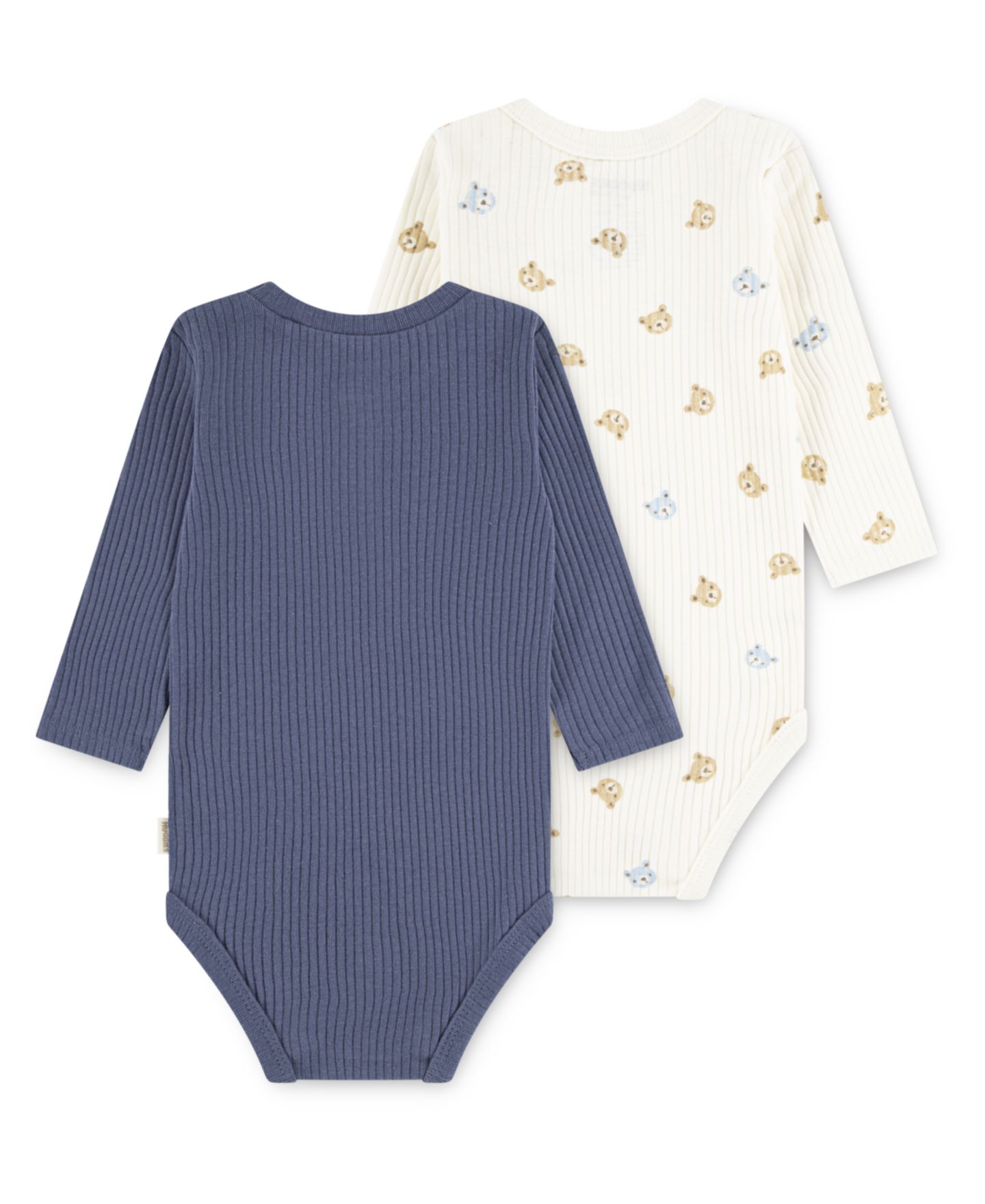 Боди Baby, длинный рукав, 2 шт. — Huggies, цвет: Тёмный синий / Белый — фото 4