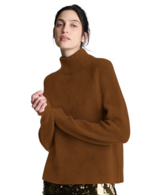 Women's Mock Neck Raglan Sweater