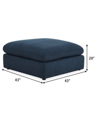 Fog 43" Fabric Ottoman