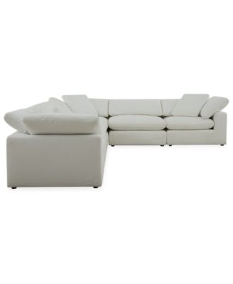 Fog 6-Pc. Fabric L-Sectional Sofa Set
