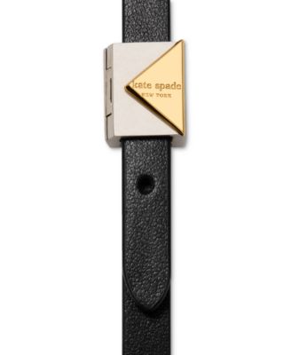 Cubic Zirconia Leather Wrap Bracelet