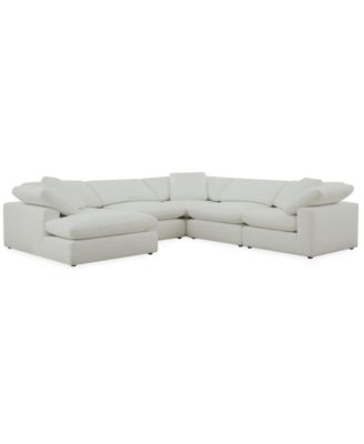 Furniture - Fog 5-Pc. Fabric Chaise L-Sectional Sofa Set