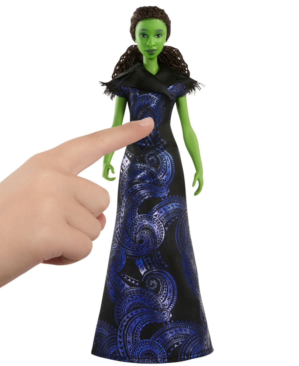 Wicked Universal Pictures  For Good Singing Elphaba Doll In Blue
