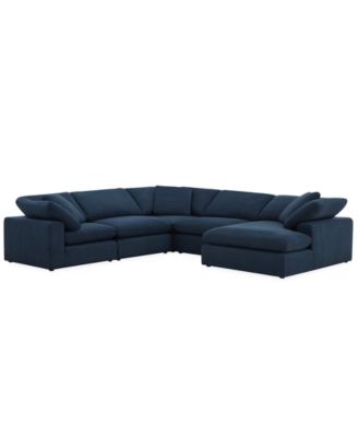 Fog 5-Pc. Fabric Chaise L-Sectional Sofa Set