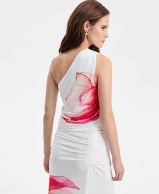 Women's Asymmetrical Ruched Top, Macy's Exclusive