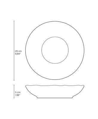 Stoneware Pasta Bowls, Set of 6