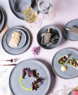 Stoneware Bread Plates, Set of 6