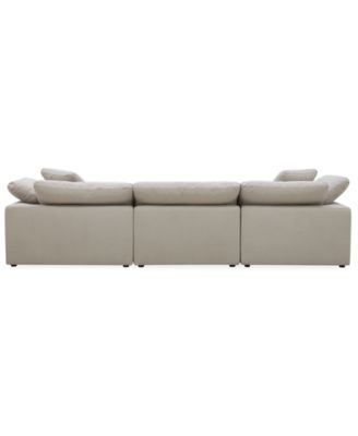 Fog 3-Pc. Fabric Chaise Sectional Sofa Set