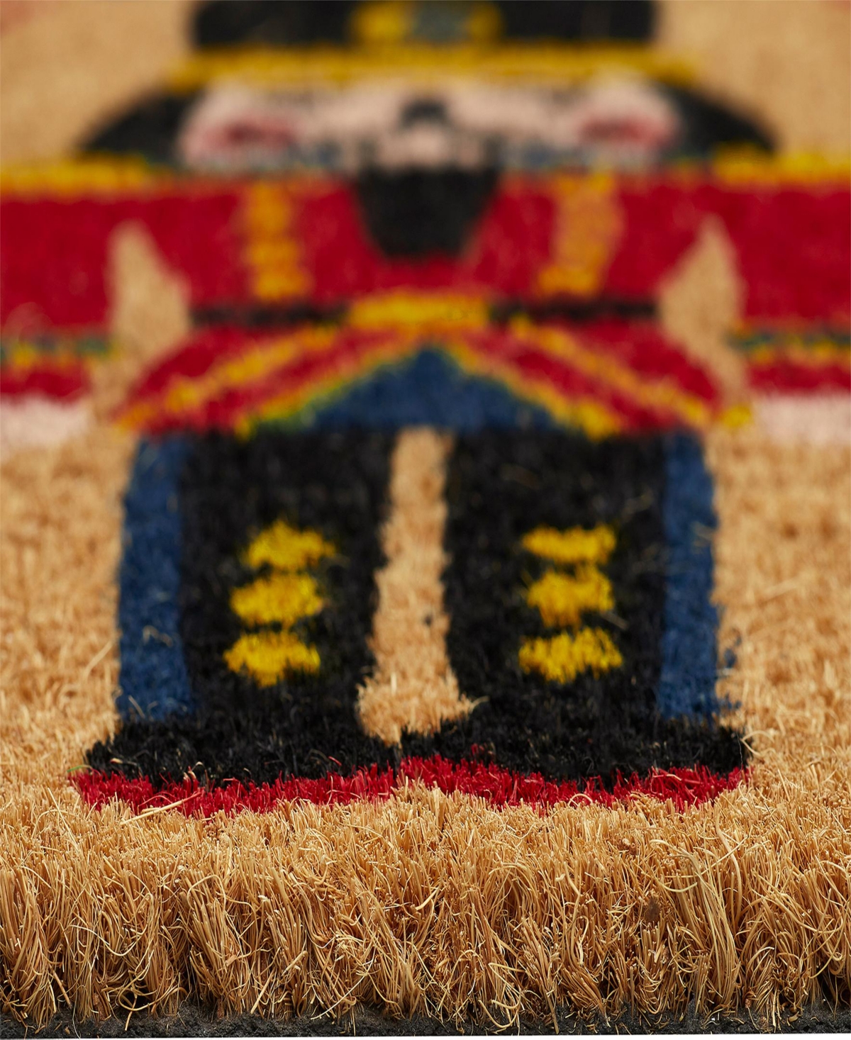Vcny Home Nutcracker Holiday Outdoor Coir Doormat, 18" X 30" In Multi