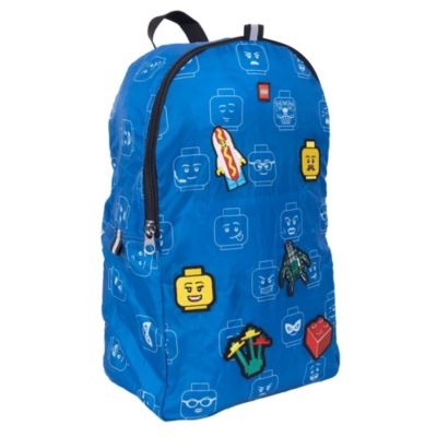 LEGO Minifigure Packable Backpack W/ 6 Patches