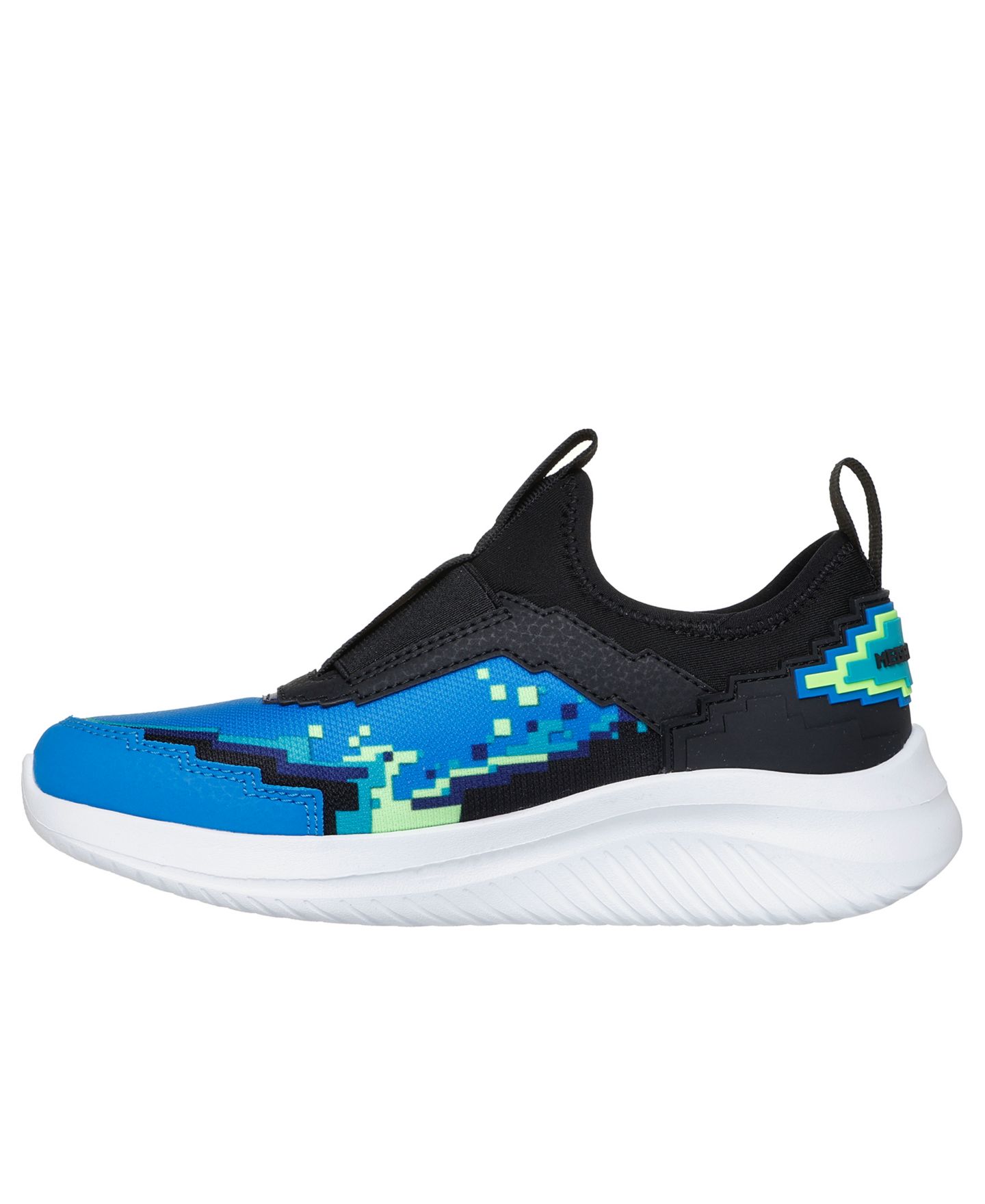 Детские повседневные кроссовки Skechers Mega-Craft Ultra Flex 3.0 - 4K Pointz, цвет: Чёрный / Синий — фото 3