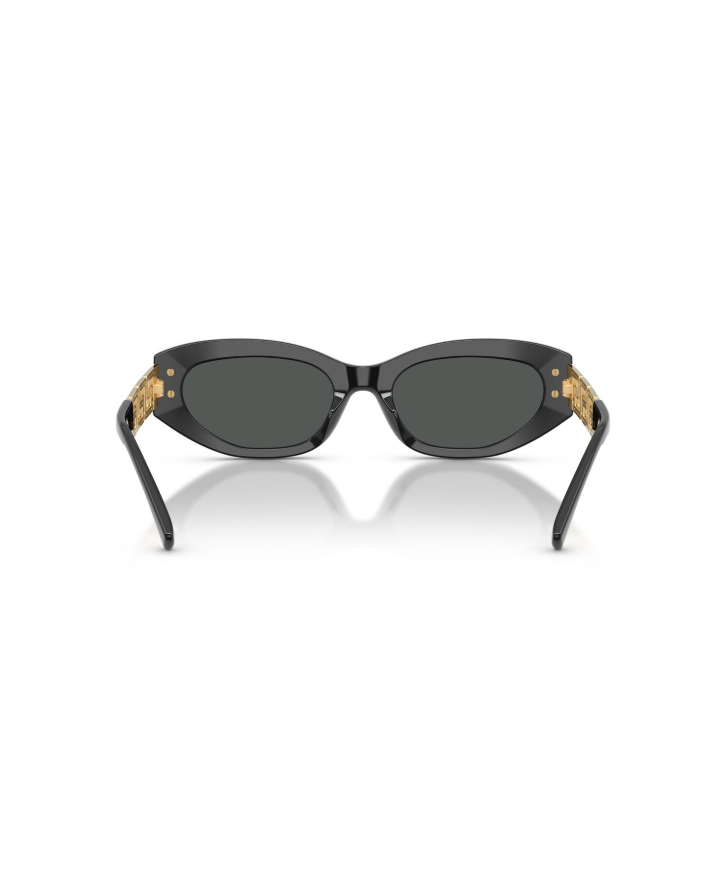 Женские солнцезащитные очки Versace Cat Eye Sunglasses, VE4501, цвет: Чёрный — фото 8