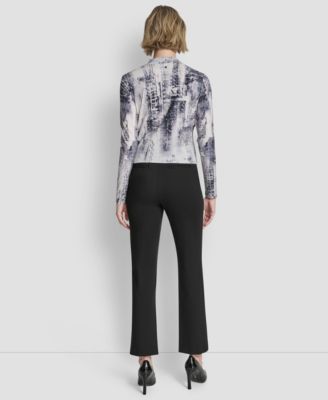 Petite Long Sleeve Wrap Top