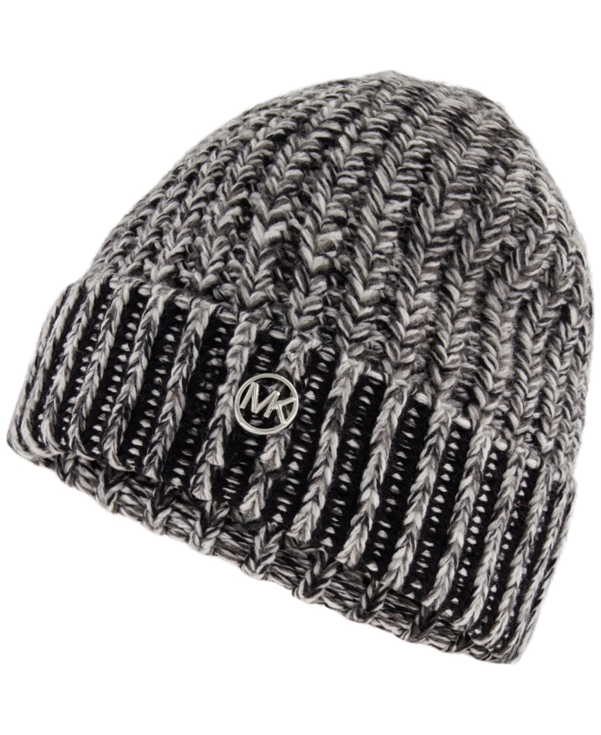 Michael Kors Michael  Women's Plaited Marl Cuff Beanie In Gray