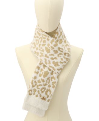 Women's Leopard Metallic Shimmer Scarf