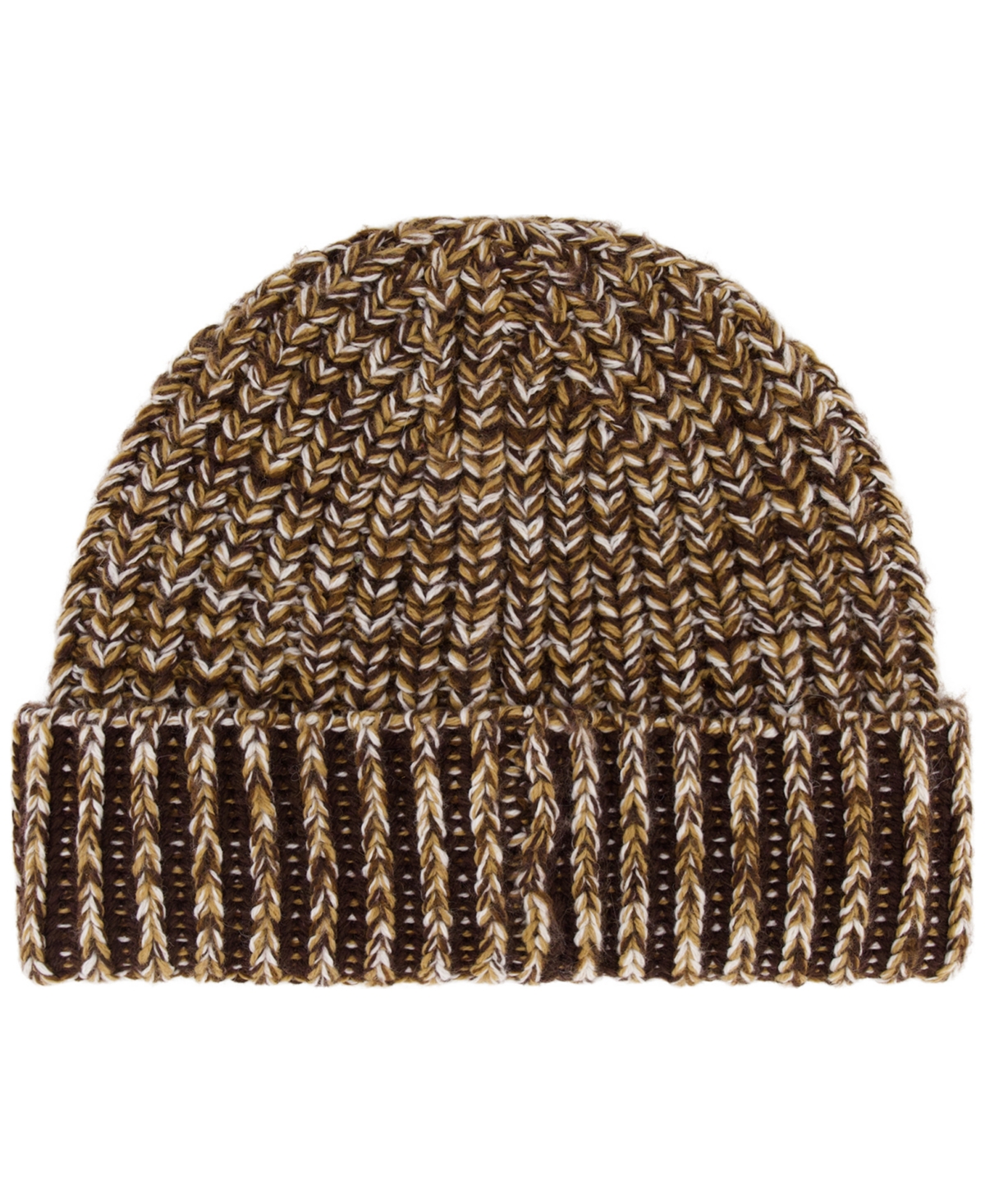 Michael Kors Michael  Women's Plaited Marl Cuff Beanie In Brown