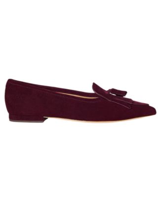 Women's Londyn Sheep-Suede Kiltie Ballet Flats