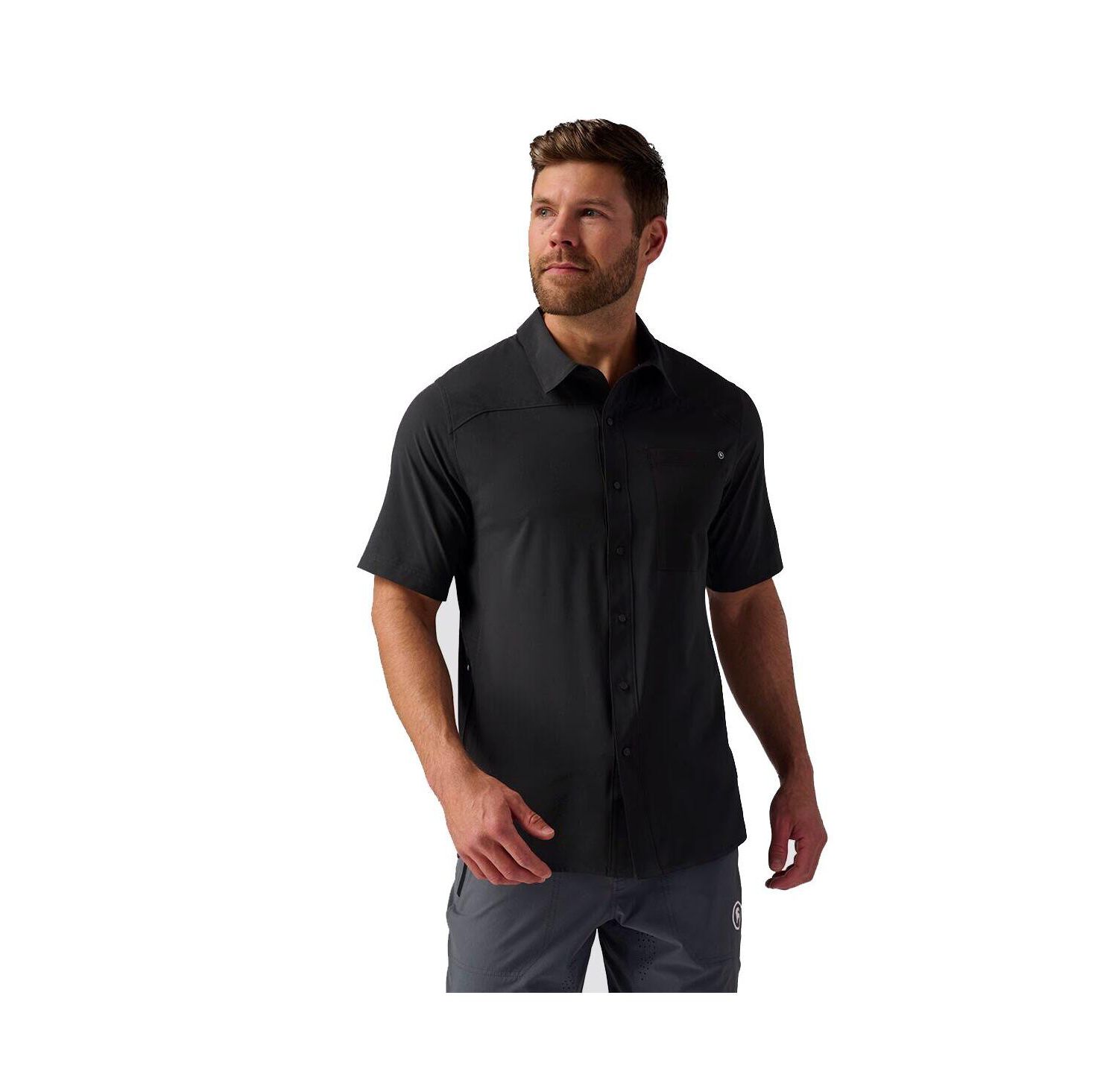 Men's Slickrock Button-Up Jersey Mountain Bike Jerseys Short Sleeve T-Shirt