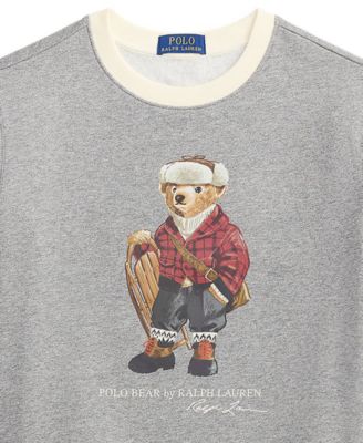 Polo Ralph Lauren Boys' 8-20 Polo Bear Fleece Sweatshirt - Macy's