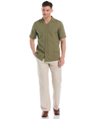 Men's Big & Tall Seersucker Stripe Short Sleeves Shirt