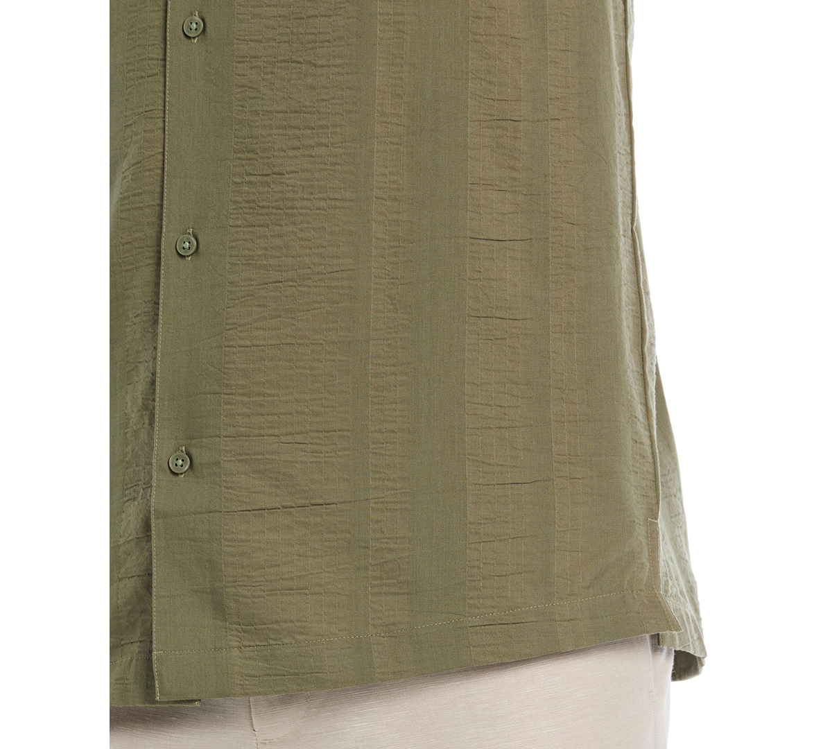 Cubavera Men's Seersucker Stripe Short Sleeves Shirt