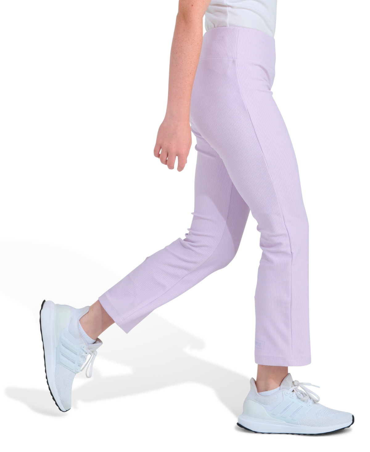 adidas Girls 8-16 Elastic Waistband Kick Flare Leggings