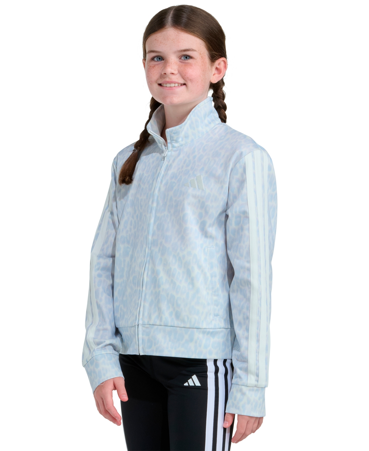 adidas Girls 8-16 Printed Long Sleeve Jacket