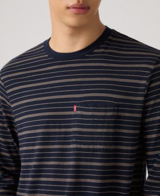 Men's Long-Sleeve Crewneck Pocket T-Shirt
