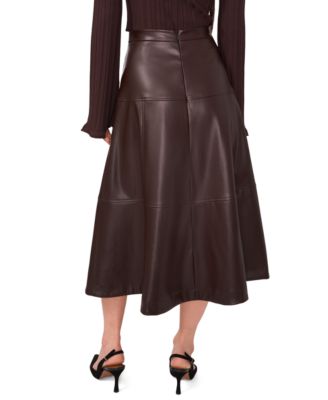Women's A-Line Belted Maxi Skirt