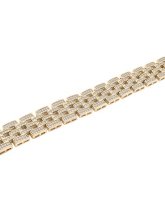 Men's Diamond Bracelet (3 ct. t.w.) in 10k Yellow Gold