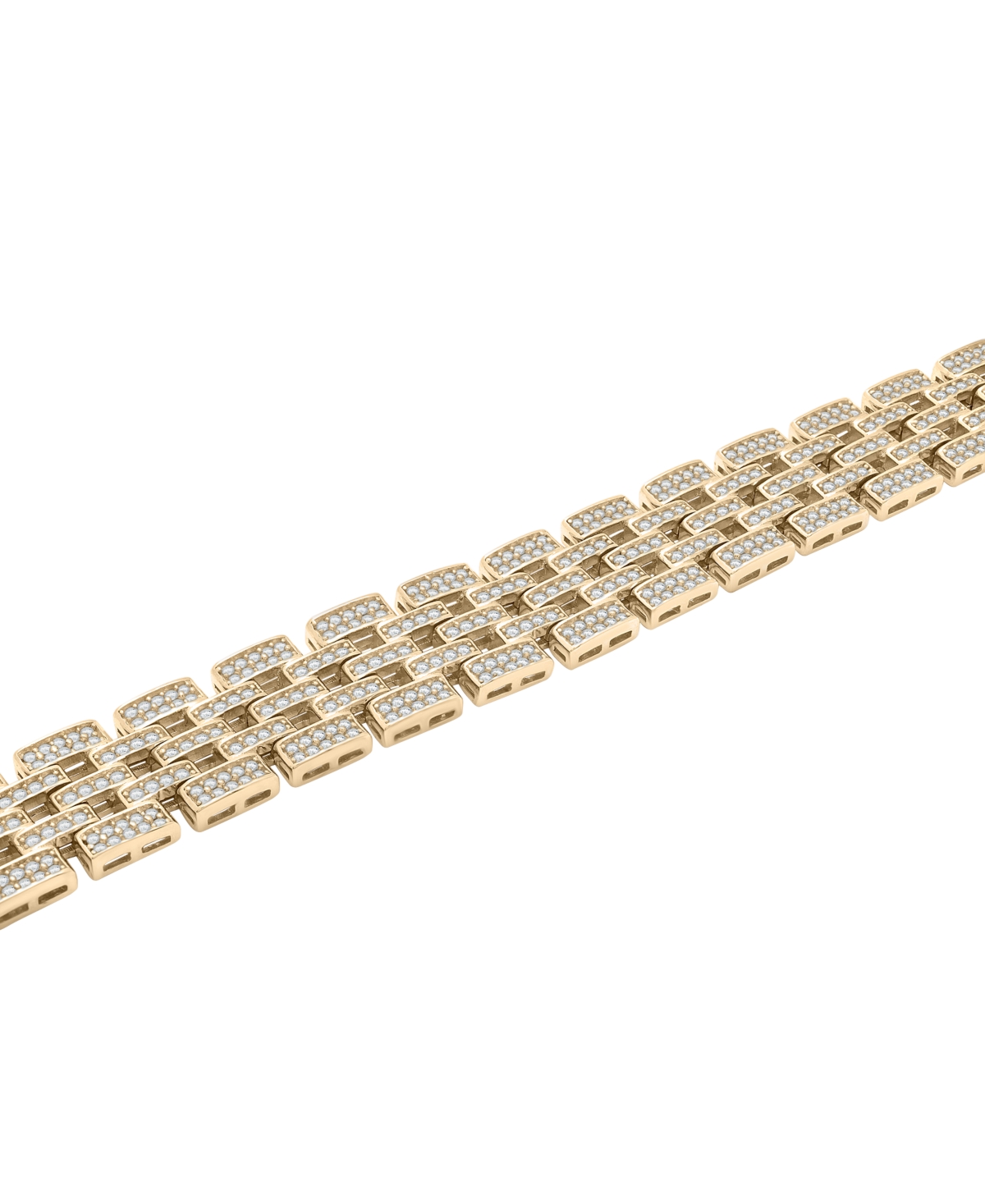Macy's Men's Diamond Bracelet (3 ct. t.w.) in 10K Yellow Gold