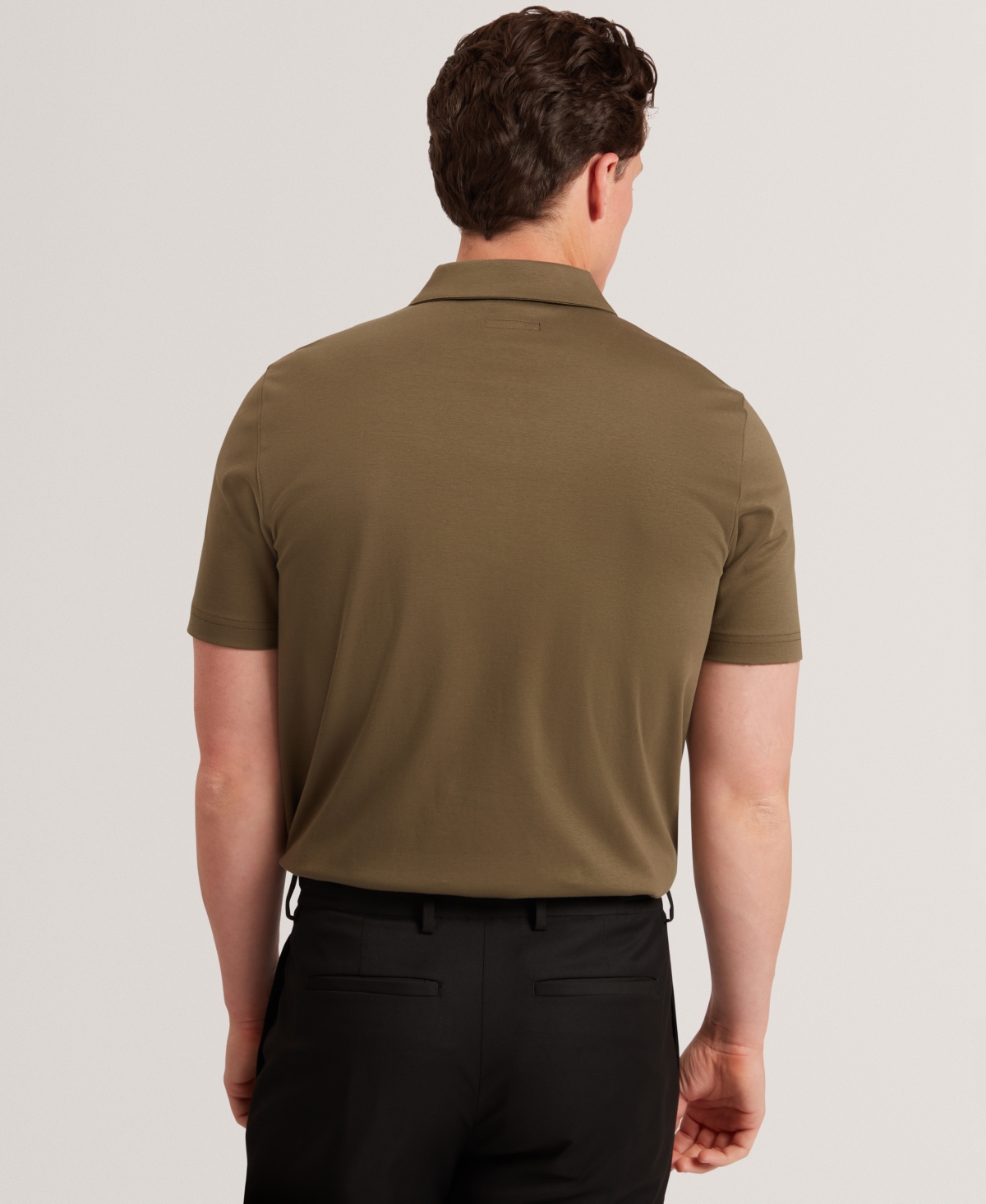 Ted Baker Connall Cotton Polo In Brown