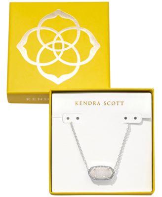 Kendra Scott - Elisa Imitation Pearl Silver-Tone Pendant Necklace