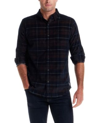 Men's Plaid Corduroy Shirt