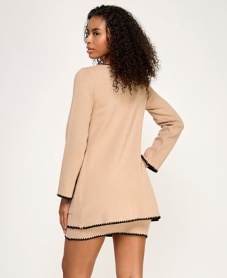 Juniors' 2-Piece Sleeveless Sweater Dress