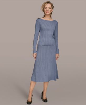 Women's Long Sleeve Button Detail Sweater