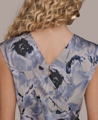 Women's Cap Sleeves Midi Dress