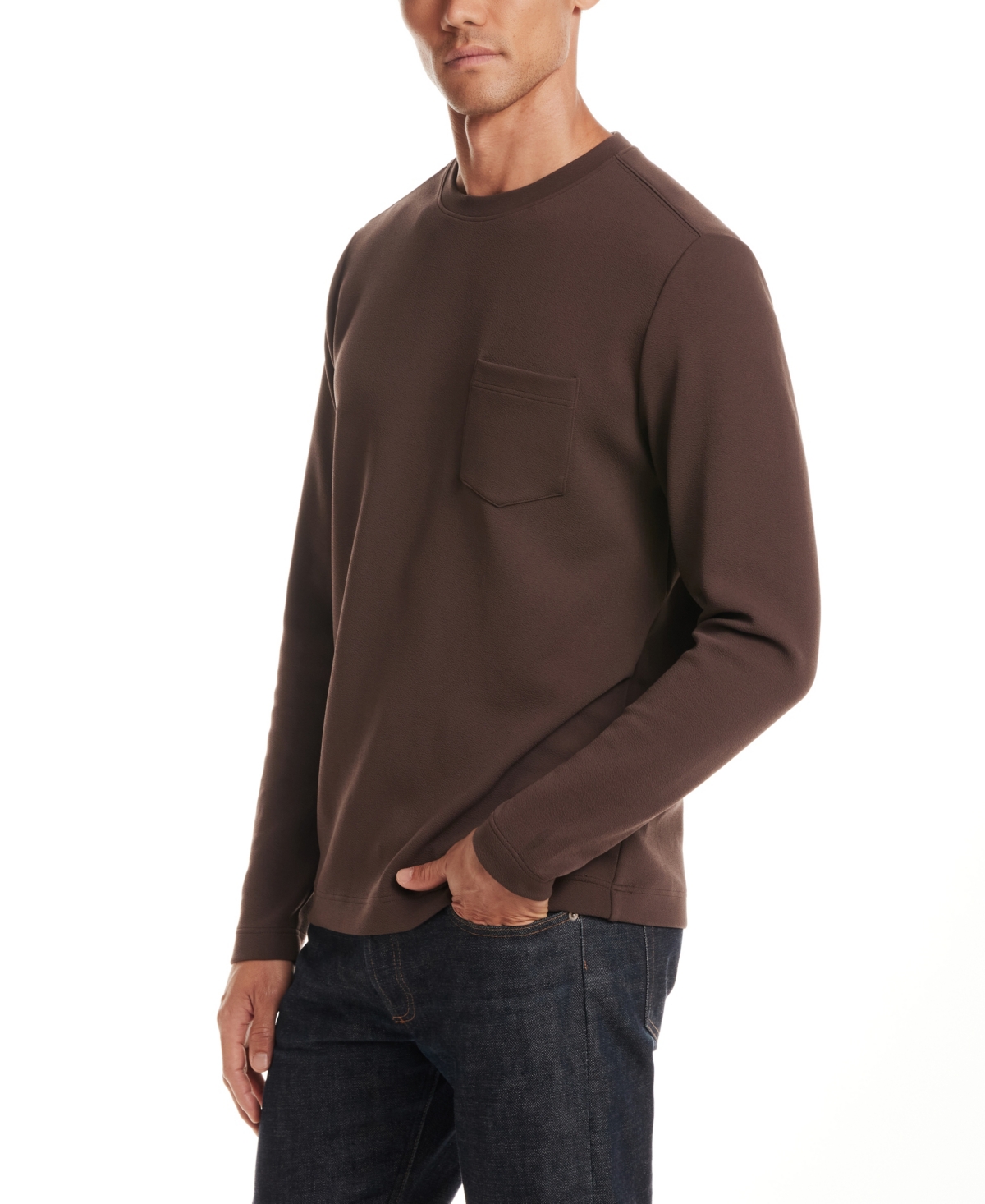 Vintage & Black Men's Crinkle Scuba Crewneck T-shirt