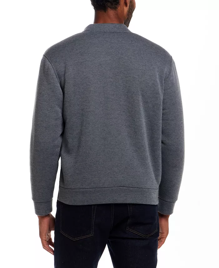 Men's Zip Front Sherpa Lined Bomber Jacket - thumbnail 5